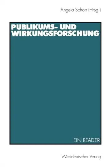 Cover of Publikums- Und Wirkungsforschung