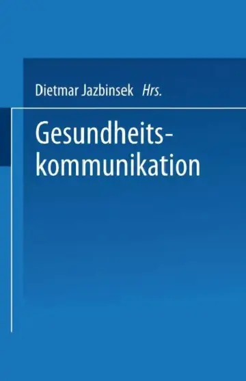 Cover of Gesundheitskommunikation