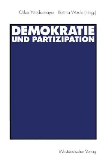 Cover of Demokratie Und Partizipation