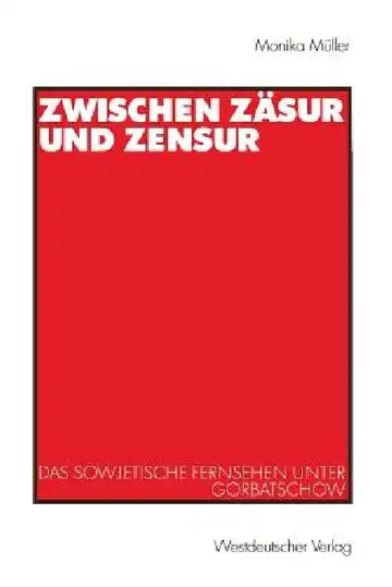 Cover of Zwischen Zäsur Und Zensur