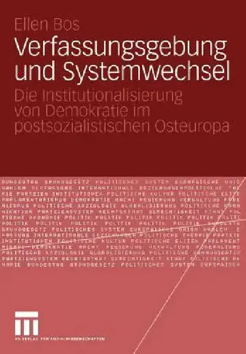 Cover of Verfassungsgebung Und Systemwechsel