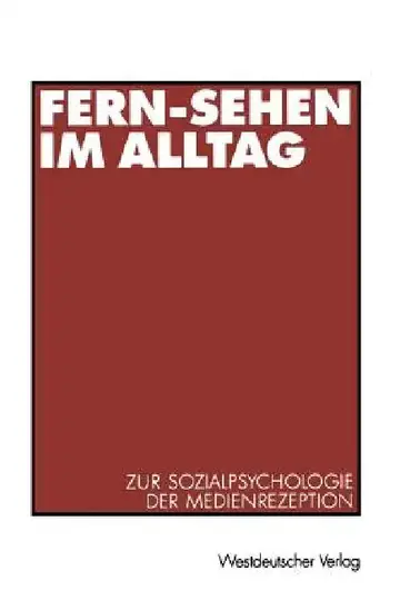 Cover of Fern-Sehen Im Alltag