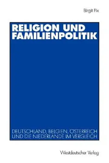 Cover of Religion Und Familienpolitik