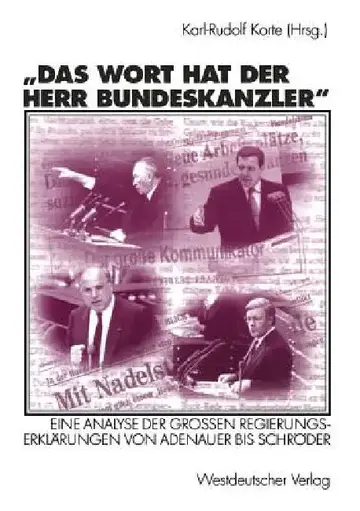 Cover of Das Wort Hat Der Herr Bundeskanzler
