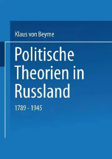 Cover of Politische Theorien in Russland
