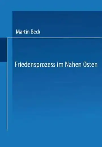 Cover of Friedensprozess Im Nahen Osten