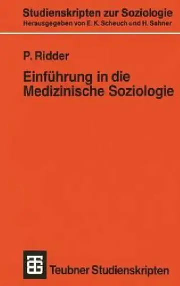 Cover of Einführung in Die Medizinische Soziologie