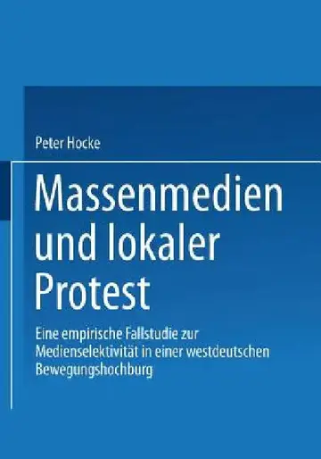 Cover of Massenmedien Und Lokaler Protest