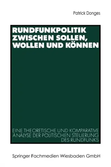 Cover of Rundfunkpolitik Zwischen Sollen, Wollen Und Können