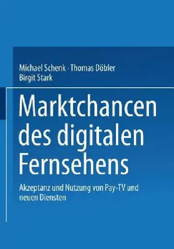 Cover of Marktchancen Des Digitalen Fernsehens