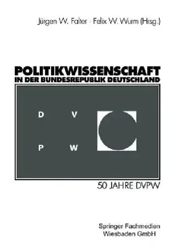 Cover of Politikwissenschaft in Der Bundesrepublik Deutschland