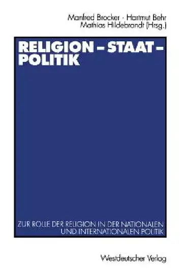 Cover of Religion -- Staat -- Politik