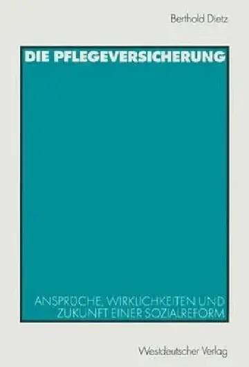 Cover of Die Pflegeversicherung