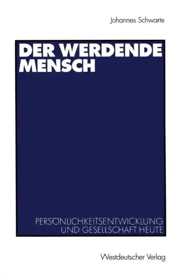 Cover of Der Werdende Mensch