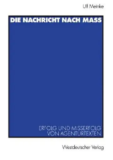 Cover of Die Nachricht Nach Maß