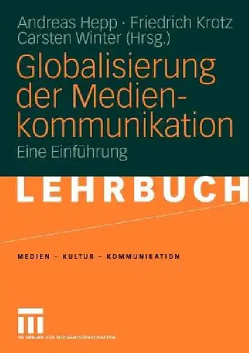 Cover of Globalisierung Der Medienkommunikation