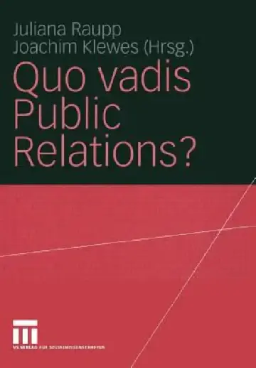 Cover of Quo Vadis Public Relations?