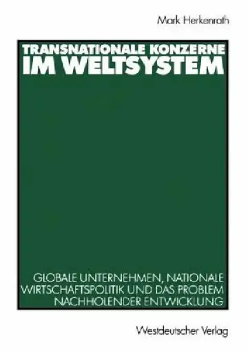 Cover of Transnationale Konzerne Im Weltsystem