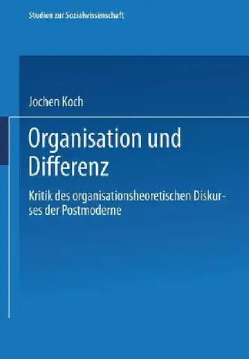 Cover of Organisation Und Differenz