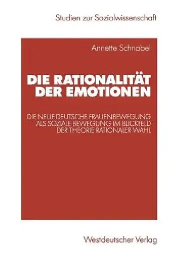 Cover of Die Rationalität Der Emotionen