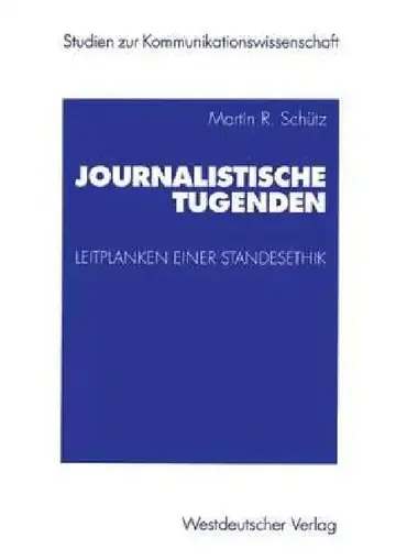 Cover of Journalistische Tugenden