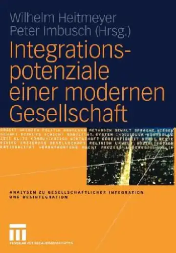 Cover of Integrationspotenziale Einer Modernen Gesellschaft