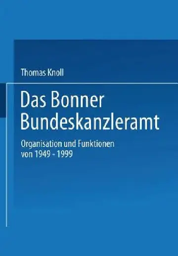 Cover of Das Bonner Bundeskanzleramt