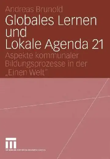Cover of Globales Lernen Und Lokale Agenda 21