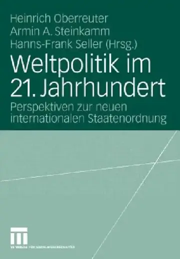Cover of Weltpolitik Im 21. Jahrhundert
