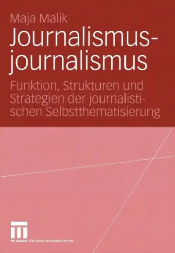 Cover of Journalismusjournalismus
