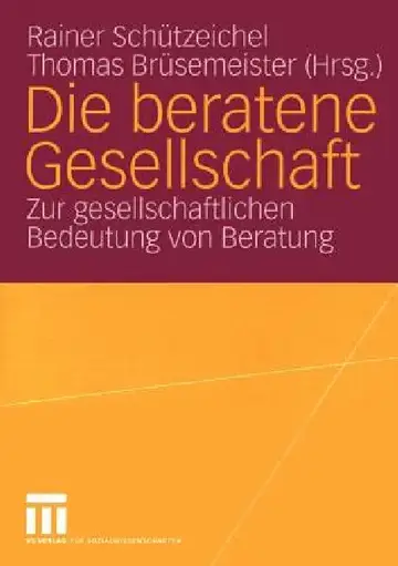 Cover of Die Beratene Gesellschaft