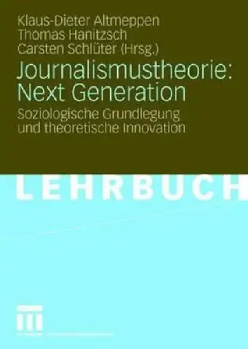 Cover of Journalismustheorie