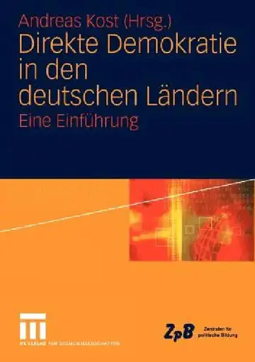 Cover of Direkte Demokratie in Den Deutschen Ländern