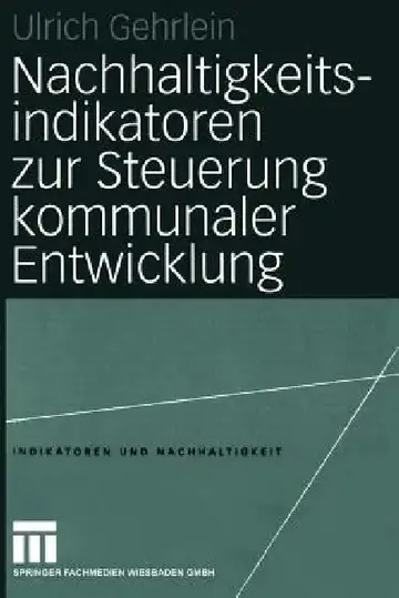 Cover of Nachhaltigkeitsindikatoren Zur Steuerung Kommunaler Entwicklung