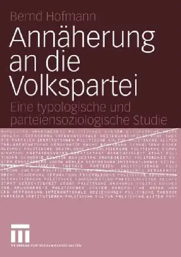 Cover of Annäherung an Die Volkspartei