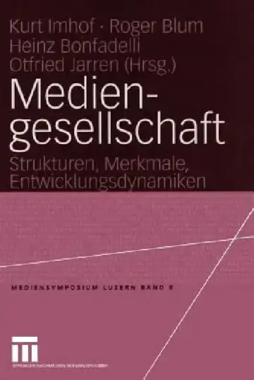 Cover of Mediengesellschaft