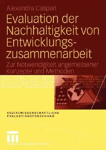 Cover of Evaluation Der Nachhaltigkeit Von Entwicklungszusammenarbeit