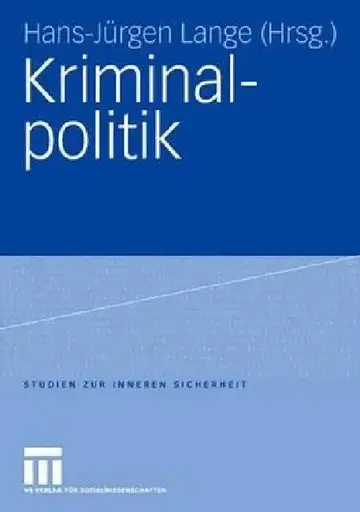 Cover of Kriminalpolitik