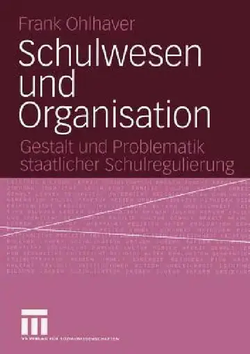 Cover of Schulwesen Und Organisation