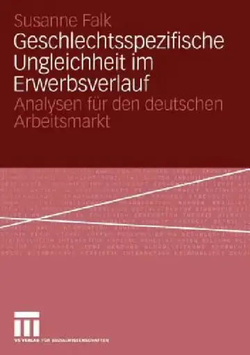Cover of Geschlechtsspezifische Ungleichheit Im Erwerbsverlauf