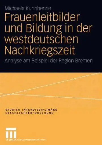 Cover of Frauenleitbilder Und Bildung in Der Westdeutschen Nachkriegszeit