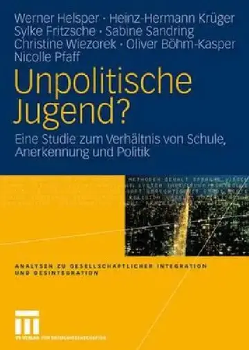 Cover of Unpolitische Jugend?