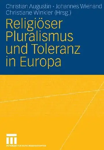 Cover of Religiöser Pluralismus Und Toleranz in Europa