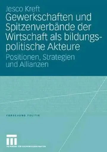 Cover of Gewerkschaften Und Spitzenverbände Der Wirtschaft ALS Bildungspolitische Akteure