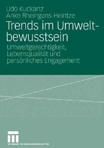 Cover of Trends Im Umweltbewusstsein