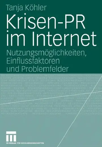 Cover of Krisen-PR Im Internet