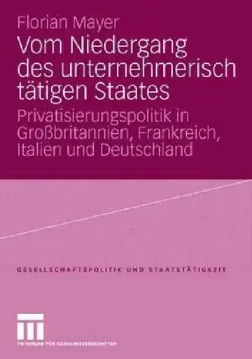 Cover of Vom Niedergang Des Unternehmerisch Tätigen Staates