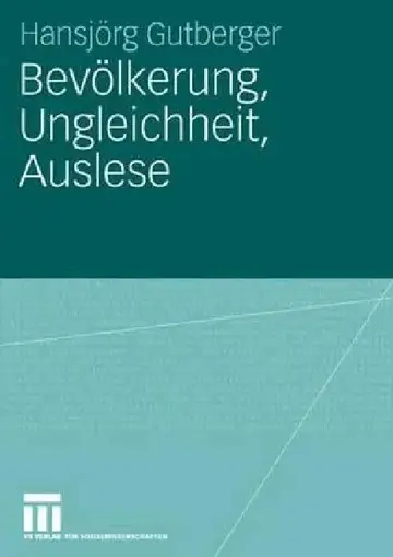 Cover of Bevölkerung, Ungleichheit, Auslese