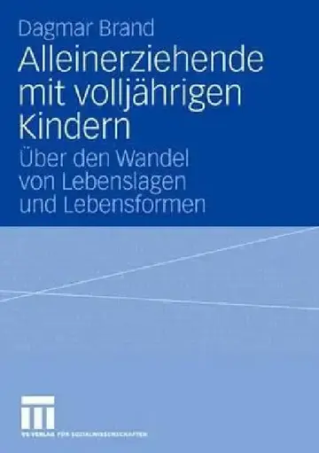 Cover of Alleinerziehende Mit Volljährigen Kindern