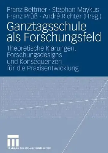 Cover of Ganztagsschule ALS Forschungsfeld